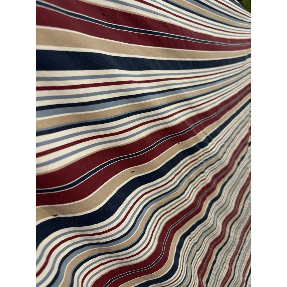 Vintage Hand Tied Argyle Knit Sweater Quilt Blanket Preppy Cotton Back Upcycled